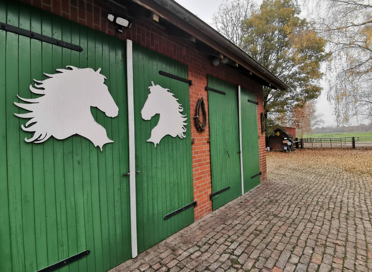 hof gruene stalltueren